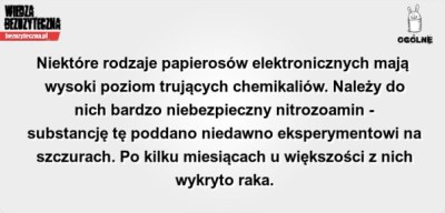 ZDROWIE: E-PAPIEROS, ŚMIERĆ NA&nbsp;RATY?