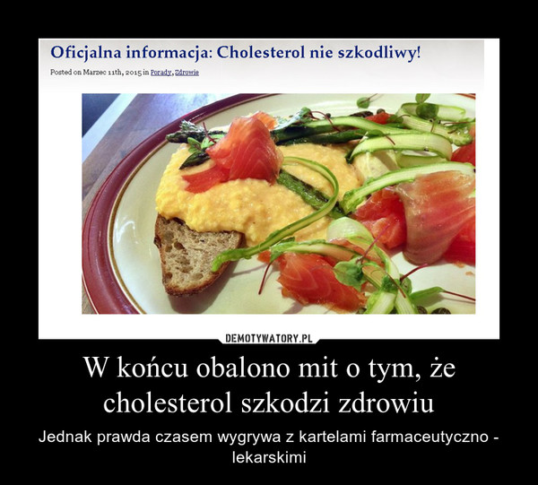 wysoki cholesterol