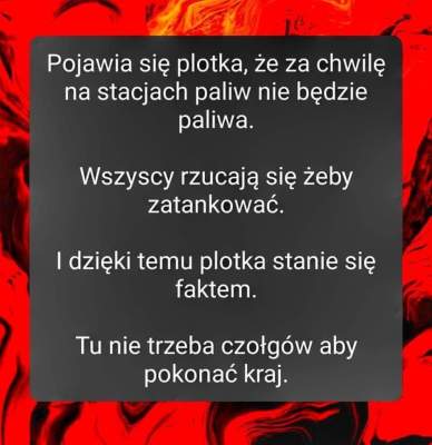 WOJNA INFORMACYJNA: 10 ZŁ ZA PALIWO I INNE&nbsp;FEJKI