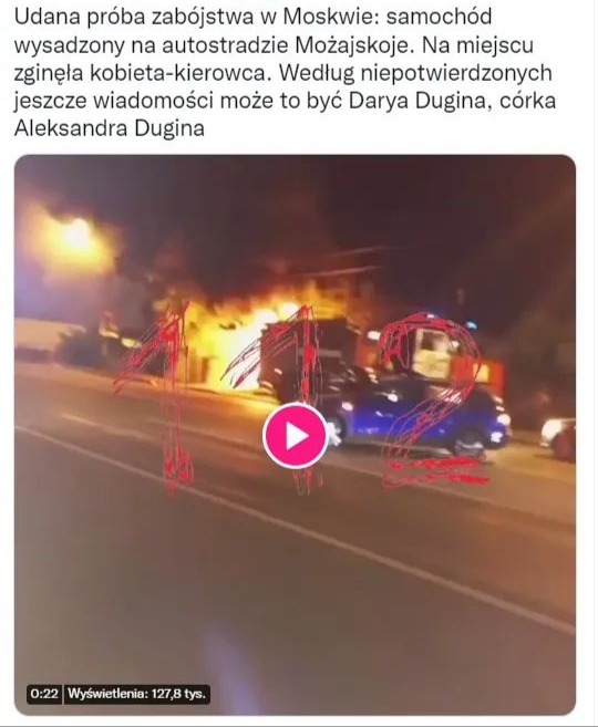 ROSJA: ZAMACH NA IDEOLOGA KREMLA,&nbsp;DUGINA!
