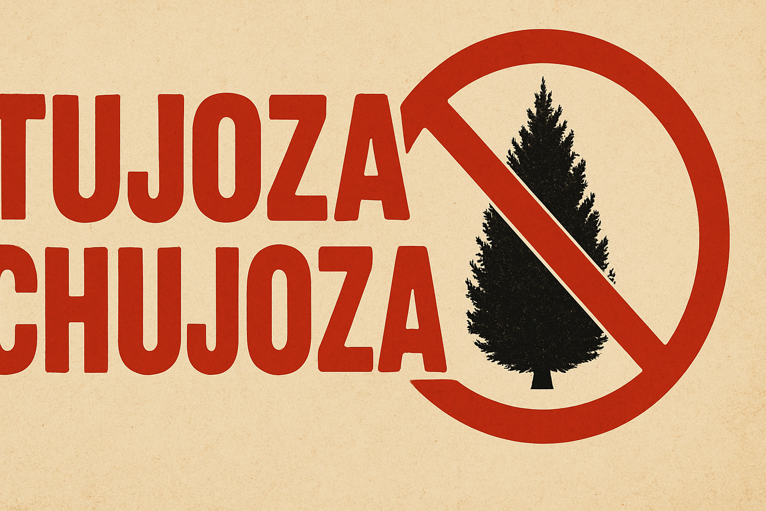 TUJE: OHYDNY „ZIELONY BETON” W OGRODZIE!